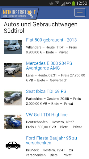 Gebrauchtautos Südtirol