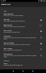 Galactic Core Watch Face Screenshots 5