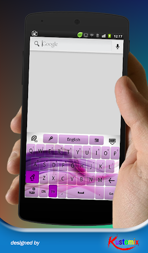 【免費個人化App】Purple Waves Keyboard-APP點子