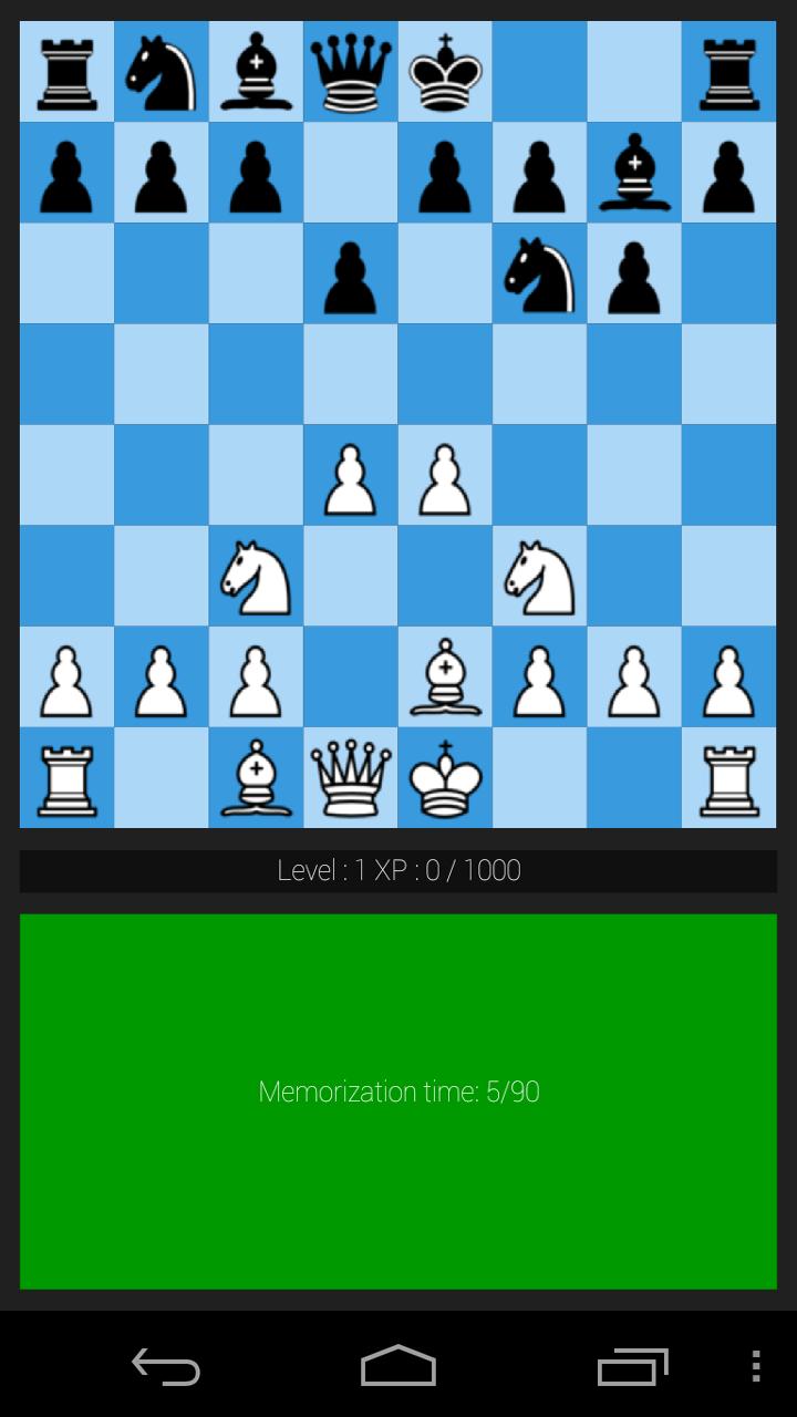 Chess Memory Trainer Screen 1