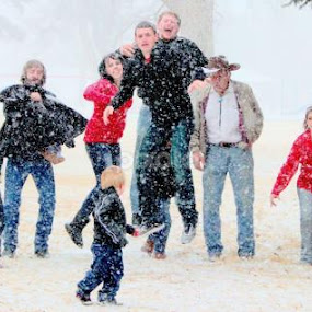 Snow Day Family Pix by Candy (Ellison) Downs - People Family