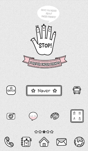 finger friends dodol theme