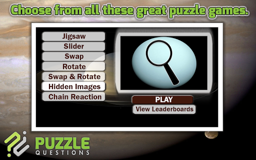 Solar System Puzzle Games