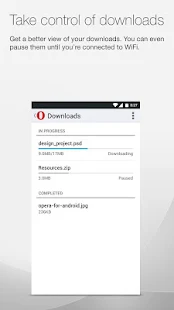 Opera browser for Android - screenshot thumbnail