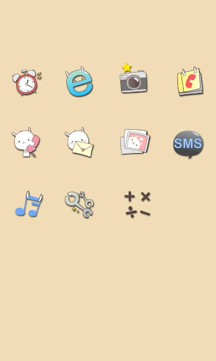 CUKI Theme Cute Rabbit Icons