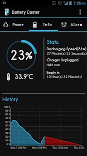 Battery Caster - Save & Alarm Screenshots 1