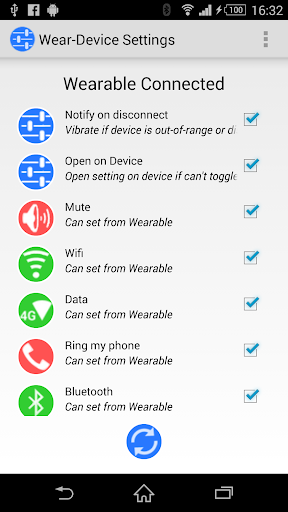 Wear - Device Settings