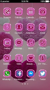 Fluffy Heart Pink Love Theme Screenshots 1