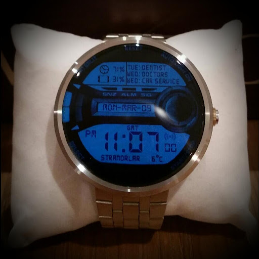 Moto 360 Digital Watch face