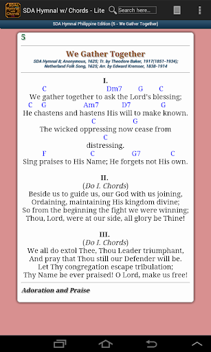 【免費書籍App】SDA Hymnal with Chords - Lite-APP點子