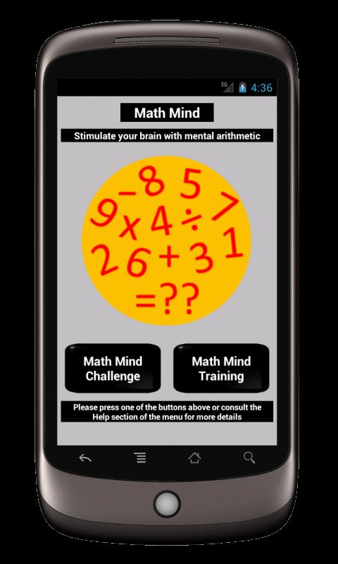   Math Mind se skermkiekie 