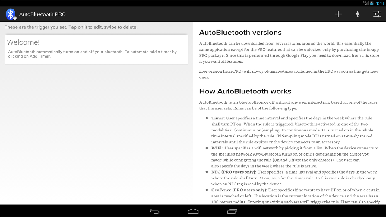AutoBluetooth PRO - screenshot