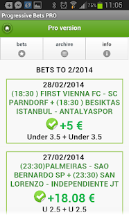Progressive Bets PRO - screenshot thumbnail
