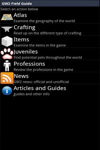 Android application Guild Wars 2: Field Guide PRO screenshort