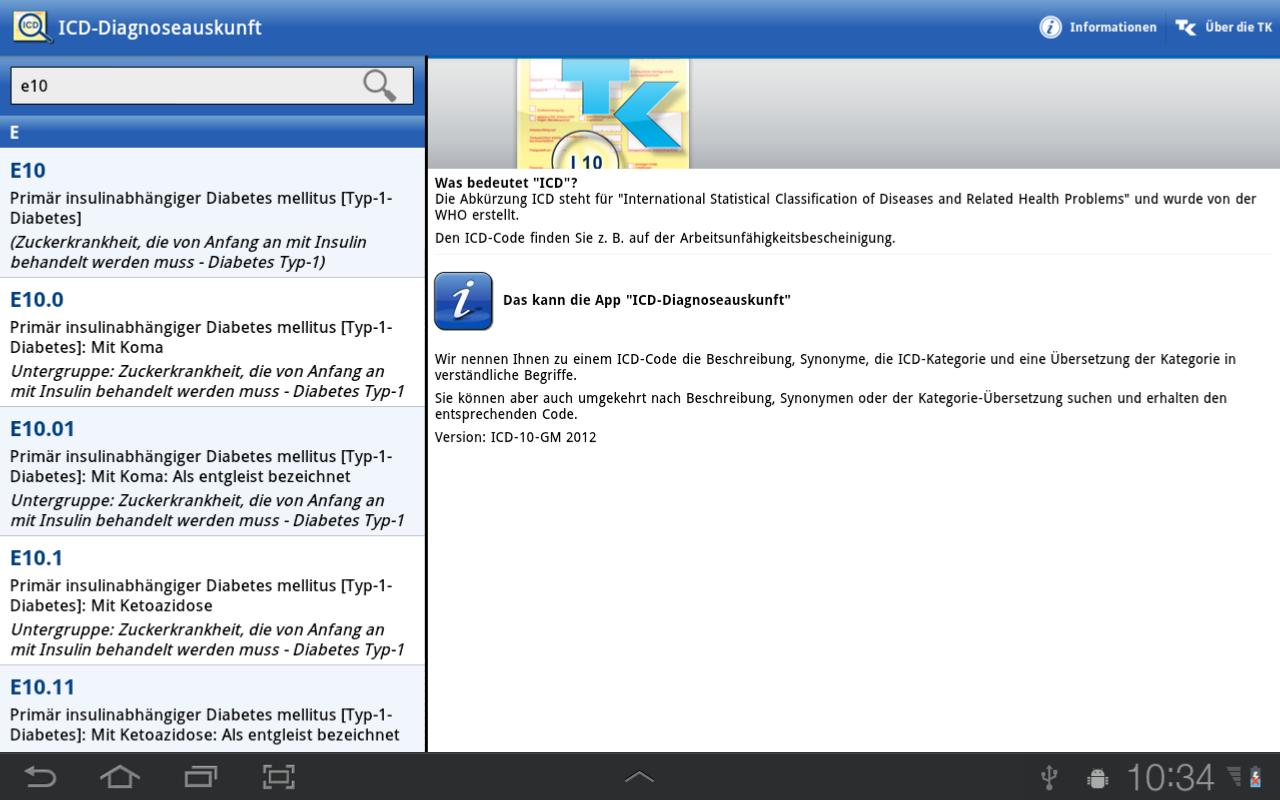ICD-10 Diagnoseauskunft - Android Apps on Google Play
