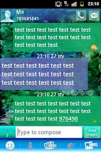 GO SMS PRO Theme After Rain Screenshots 1
