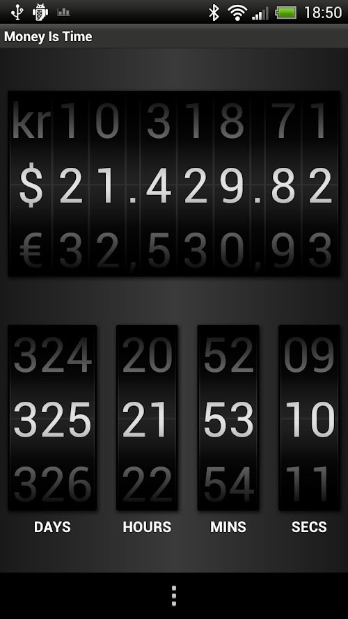 Android application Money Is Time (No Ads) screenshort