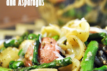 Orecchiette with Chicken Sausage and Asparagus