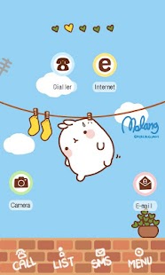 molang on the clothesline