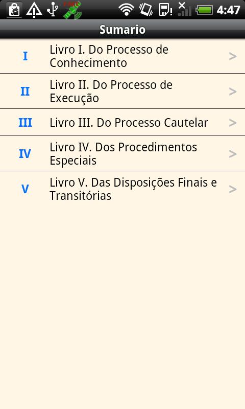 Brazilian Civil Procedure Code Screen 2