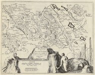 Kaart van het nieuwe kanaal van Pontgouin naar Versailles (deel III), ca. 1693-1696