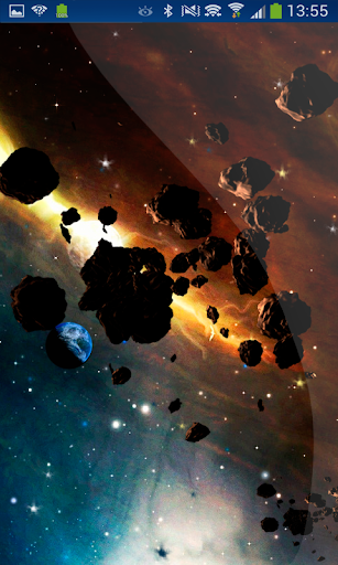 Planet Effect Asteroids Moving