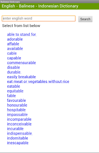 免費下載教育APP|English - Balinese Dictionary app開箱文|APP開箱王