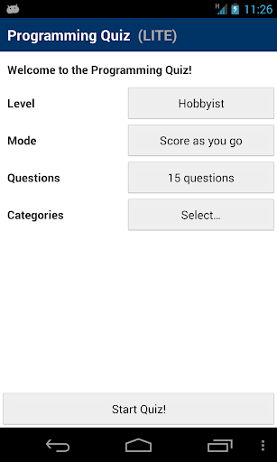Programming Quiz LITE