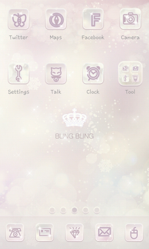 Bling Bling go launcher theme