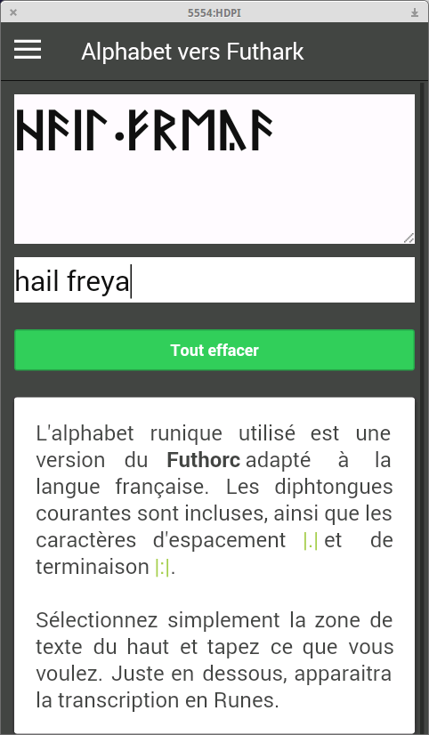 Oracle des Runes Screen 3
