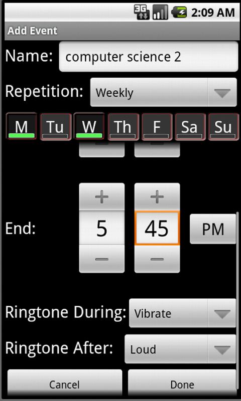 Volume Scheduler Professional Screen 3