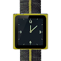 Yellow Nano Wrist Watch Clock