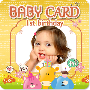 Baby birthday Invitation Cards logo