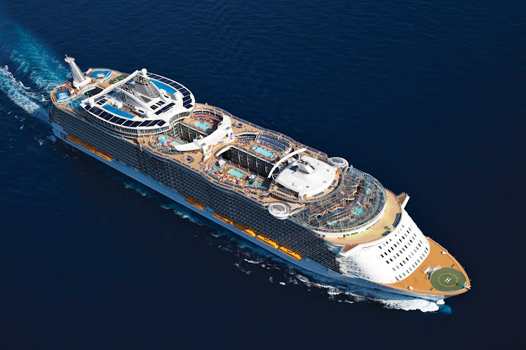 Oasis of the Seas has about 2,400 crew members serving 5,400 passengers.