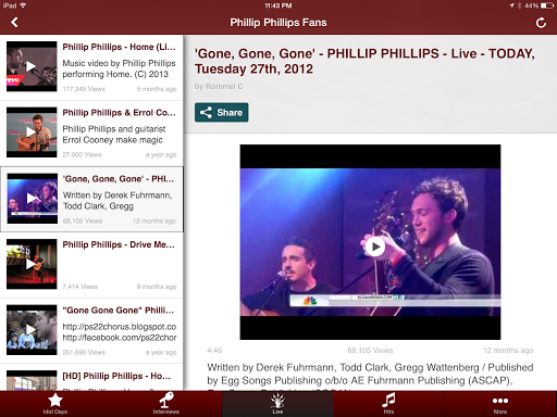 【免費娛樂App】Phillip Phillips Fans FanzApp-APP點子