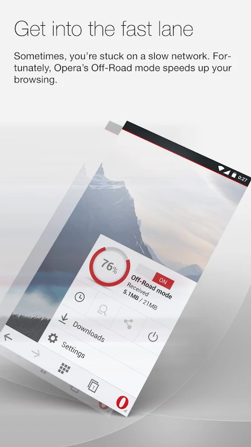 Opera browser for Android - screenshot