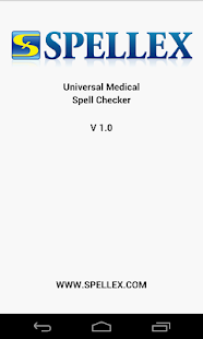 Android application Spellex Medical Spell Checker screenshot