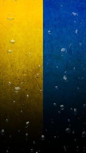 Ukraine flag water effect LWP