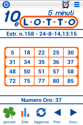 Dieci e lotto 5 minuti