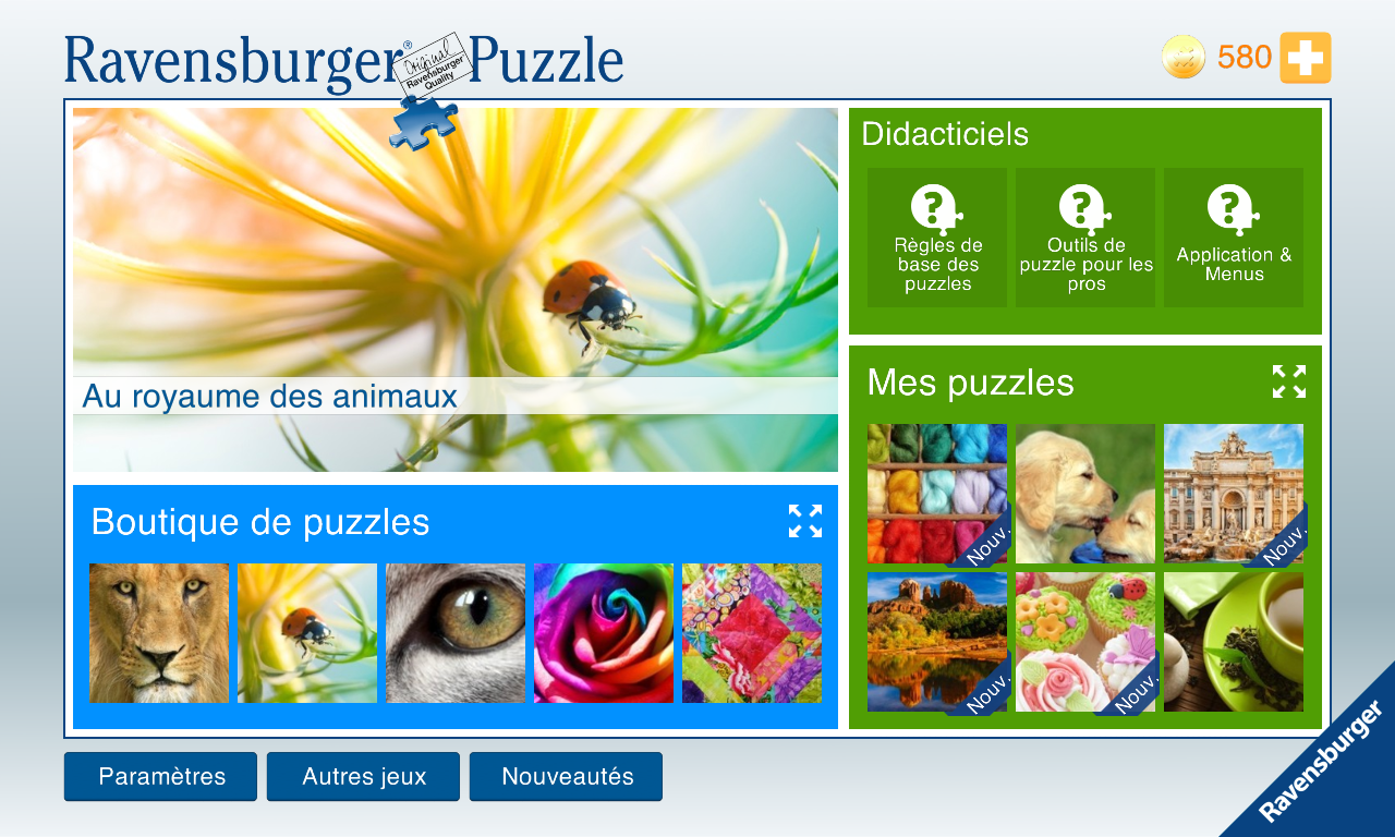 Android application Ravensburger Puzzle screenshort