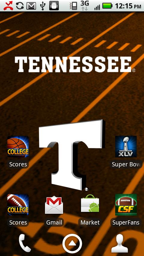 Tennessee Vols Live Wallpaper Screen 3