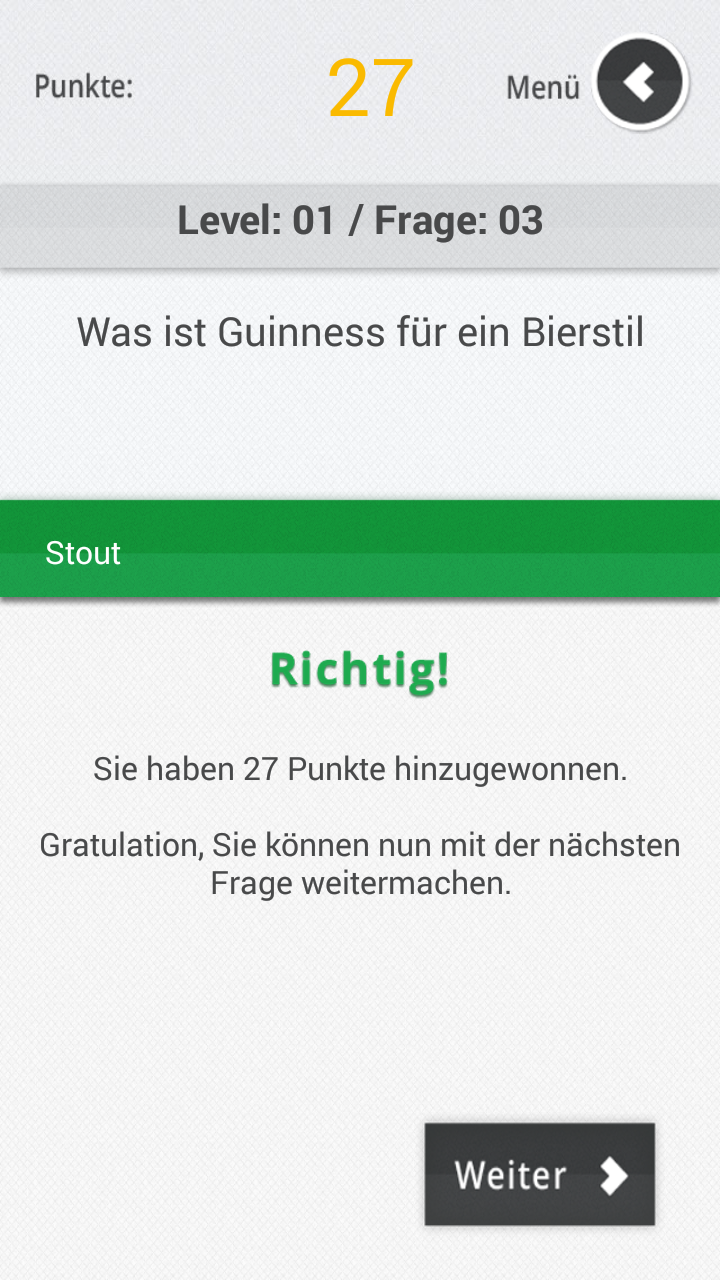 Bier-Quiz Screen 3