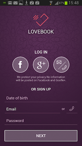 LoveBook: matchmaking inside