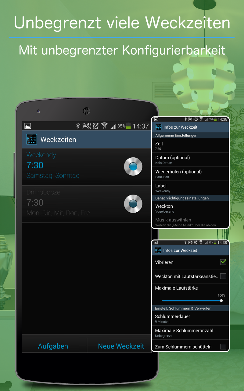Android application Digital Alarm Clock screenshort