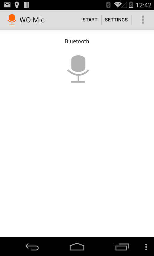 Android application WO Mic Pro screenshort