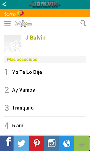 【免費媒體與影片App】Letras de J Balvin App-APP點子