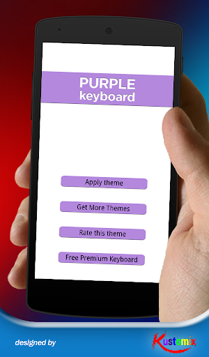 Purple Flat Keyboard