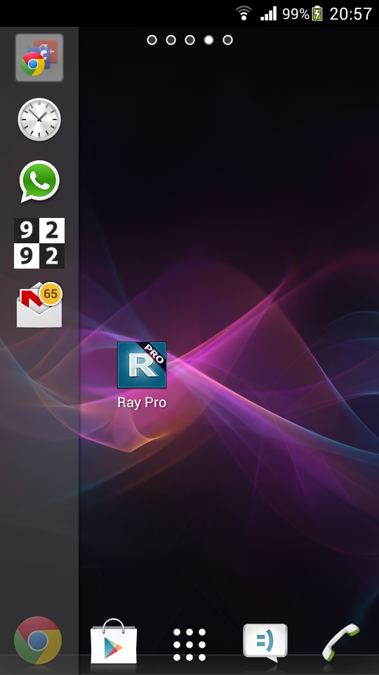 Ray Pro Sidebar Launcher Screen 2