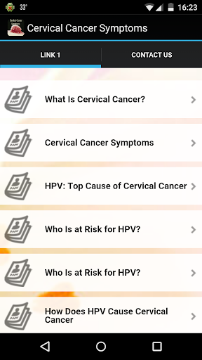 Cervical Cancer Symptoms