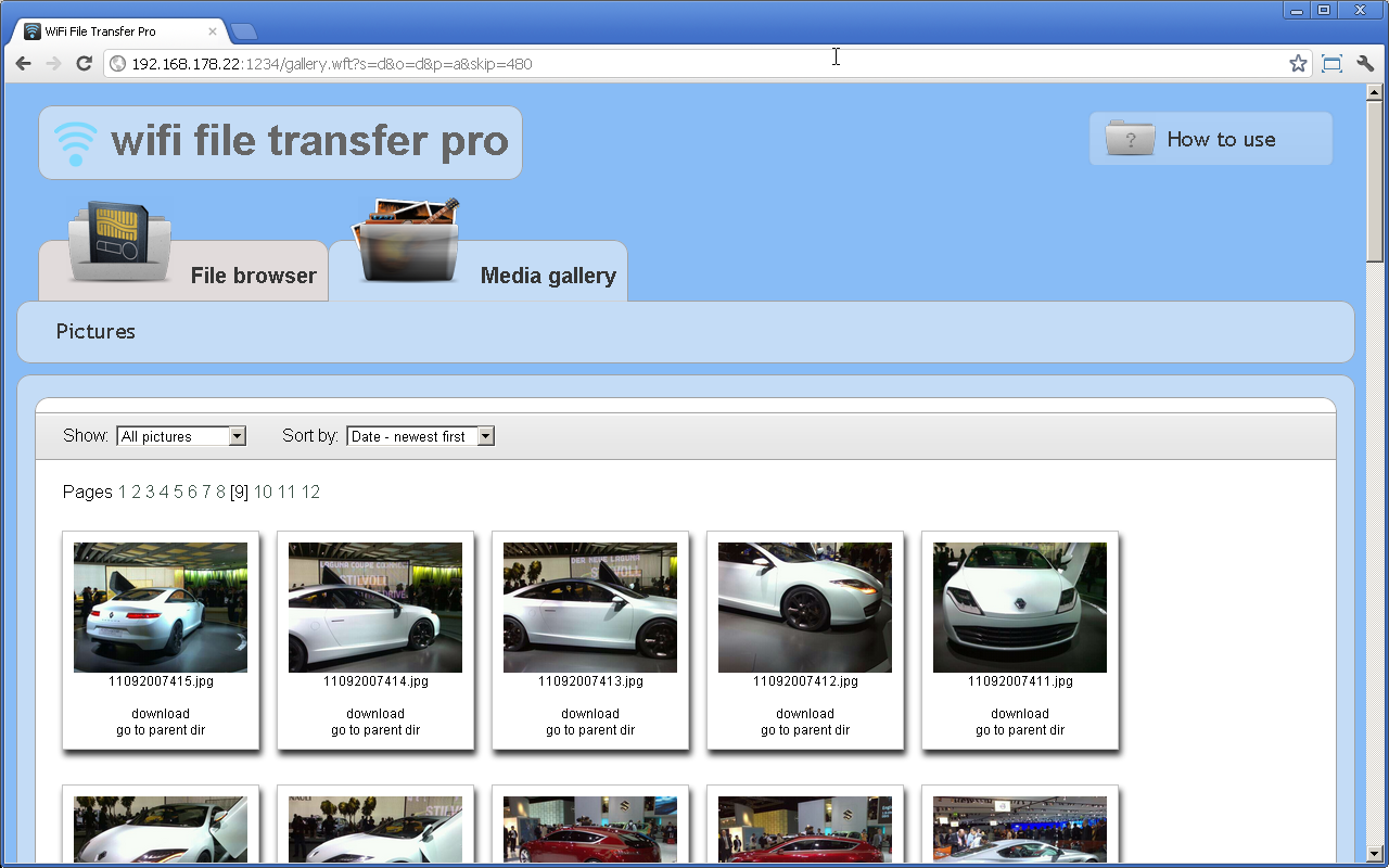 WiFi File Transfer Pro - screenshot